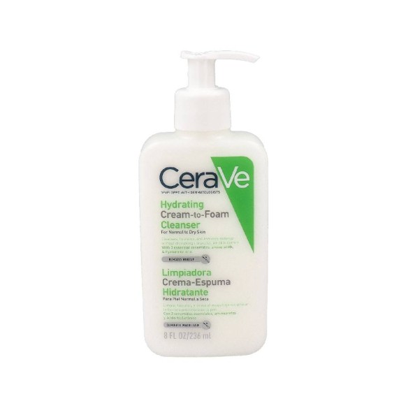 CERAVE LIMPIADORA CREMA ESPUMA HIDRATANTE  1 ENVASE 236 ml