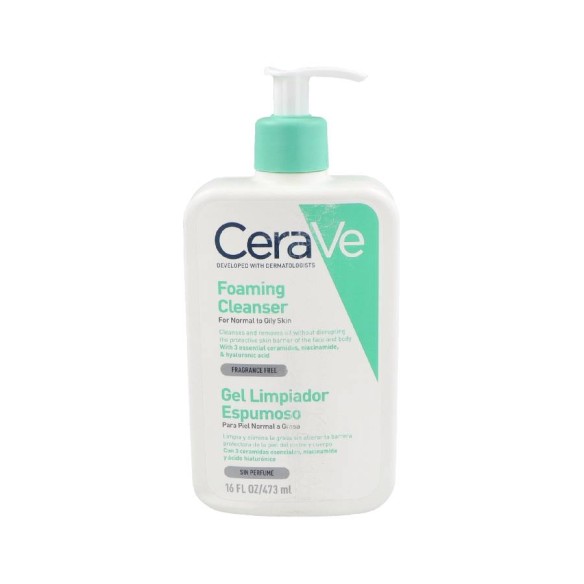 CERAVE GEL LIMPIADOR ESPUMOSO  473 ML